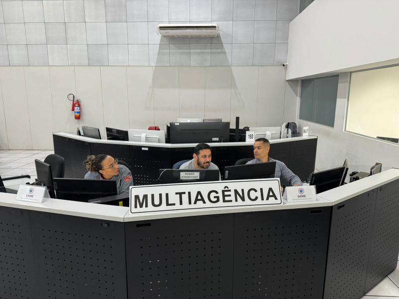 Desde abril, atendimentos das ligações ao 190, 192 e 193 são feitos no Centro de Emergência Multiagências