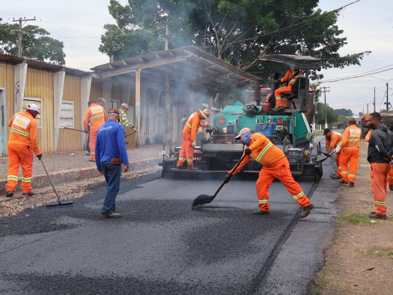 Obra de revitalização da pista do Parque do Povo