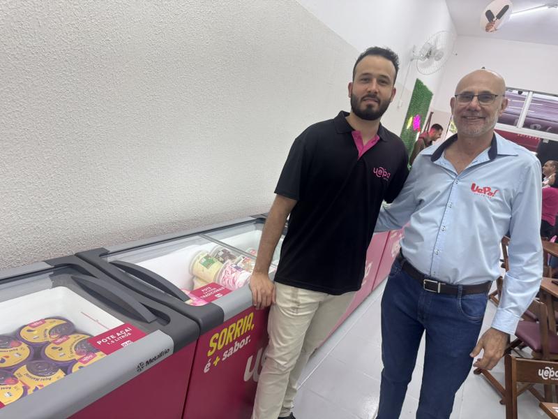 Paulo Bettinardi Junior e Paulo Bettinardi, da Sorveteria Uepa: “A franquia nos aproxima das pessoas e fortalece a marca”
