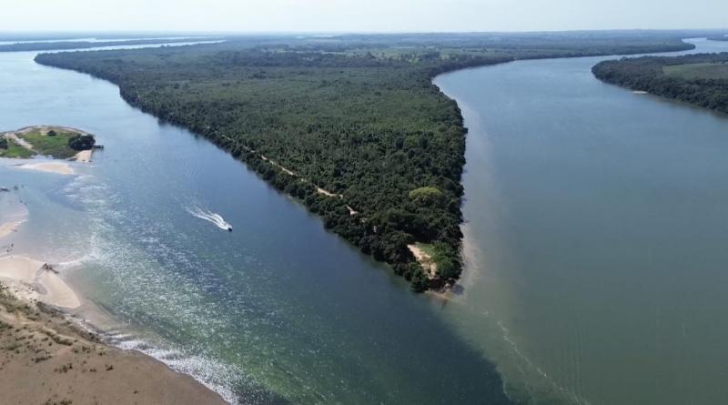 Encontro dos Rios Paraná e Paranapanema, referencial da 1ª Meia Maratona de Rosana