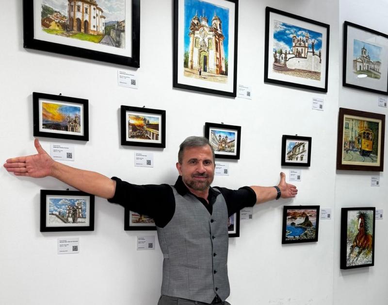 O artista plástico, Richard Almeida