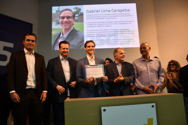 Eleuses Paiva Filho, Gilberto Kassab, Gabriel Lima Carapeba, Mauro Bragato e Milton Mello, Tupã