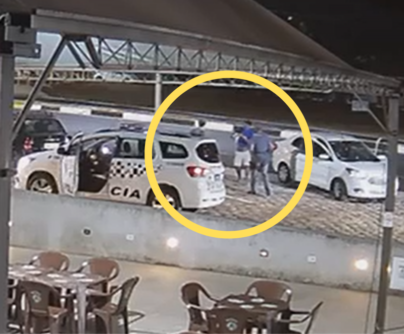 Ocorrência em Machado foi capturada por câmeras de monitoramento