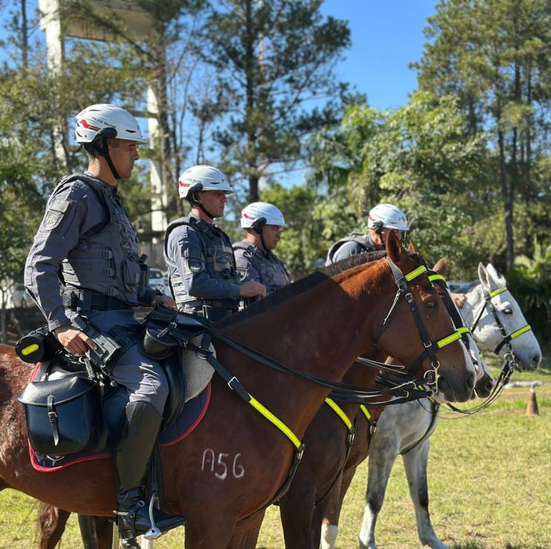 Grupamento também reforça policiamento preventivo na área central e no Parque do Povo