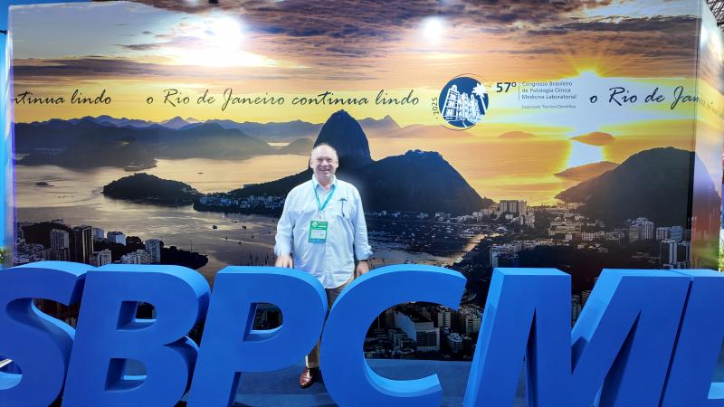 Dr. Luiz Ernesto Paschoalin, diretor do Laboratório Exame, no maior congresso de medicina laboratorial 