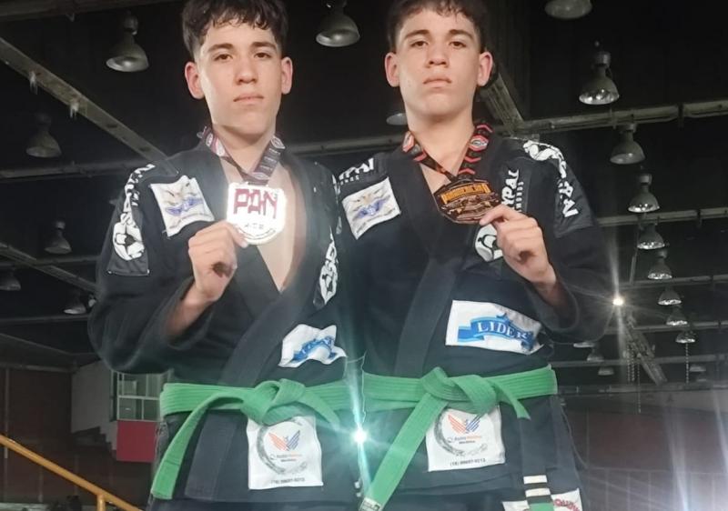 Yuri foi vice-campeão na categoria meio pesado (até 64,5 kg) e Ygor ficou em 3º lugar na categoria pesado (até 69 kg)