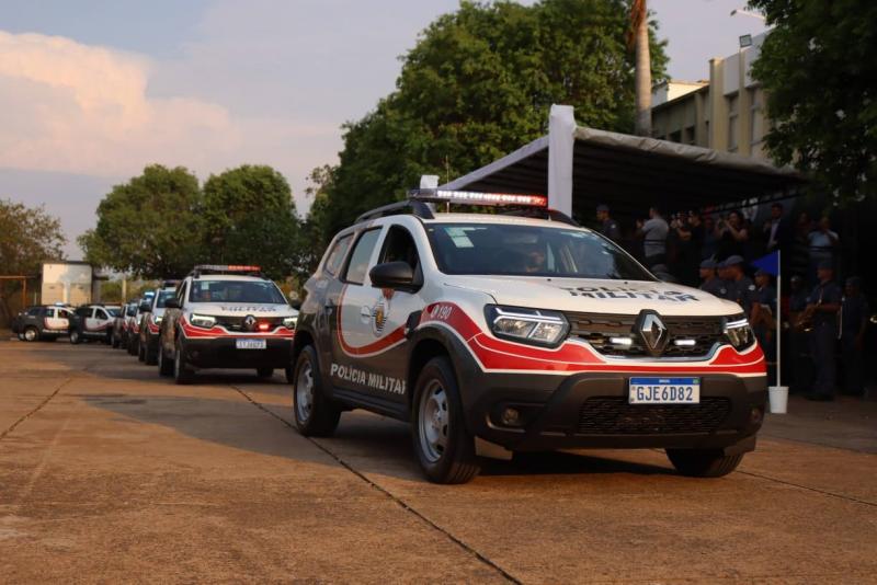 Quinze veículos oficiais foram destinados à Polícia Militar do oeste paulista