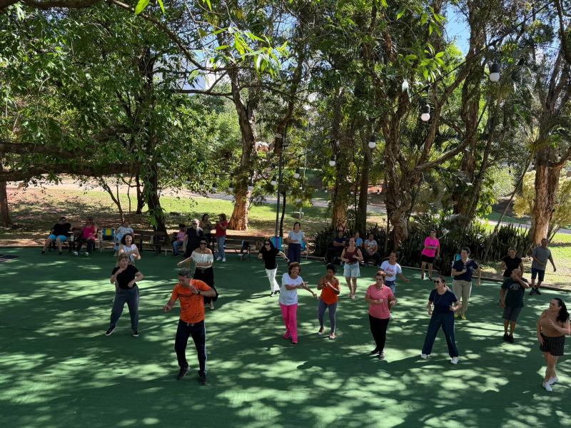 Aula de dança no Sesc Thermas