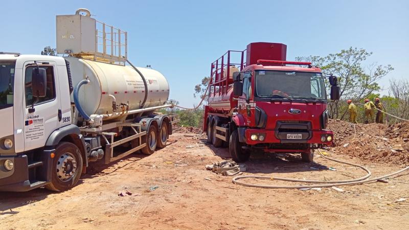 Força-tarefa do Plano de Auxílio Mútuo seguiu nesta sexta-feira a fim de eliminar focos de calor