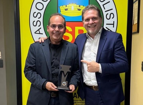 Prefeito de Epitácio, André Lima, e presidente da APM, Fred Guidoni
