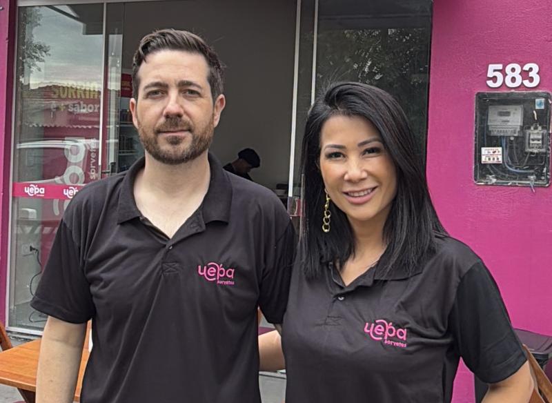 Erickson Lourençoni e Grace Mitiko