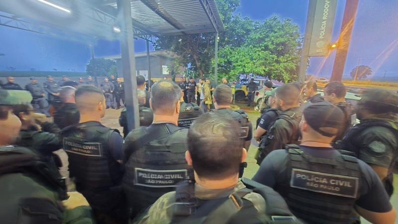 Ação contou com participação de mais de 70 policiais, dentre civis, militares e penais