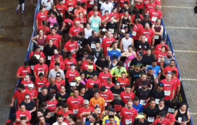 Prova contou com 3 km de caminhada, 5 km e 10 km de corrida