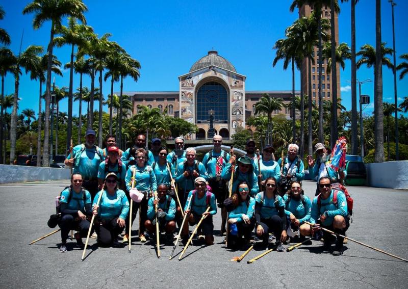 Chegada dos romeiros em Aparecida