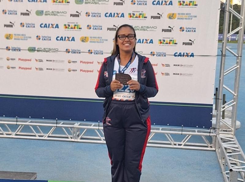 Atleta da equipe APA/Tênis Clube/Semepp ficou em 3º no arremesso de peso e na marcha atlética 3000m