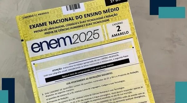 Primeira prova do Enem 2025 foi realizada neste domingo