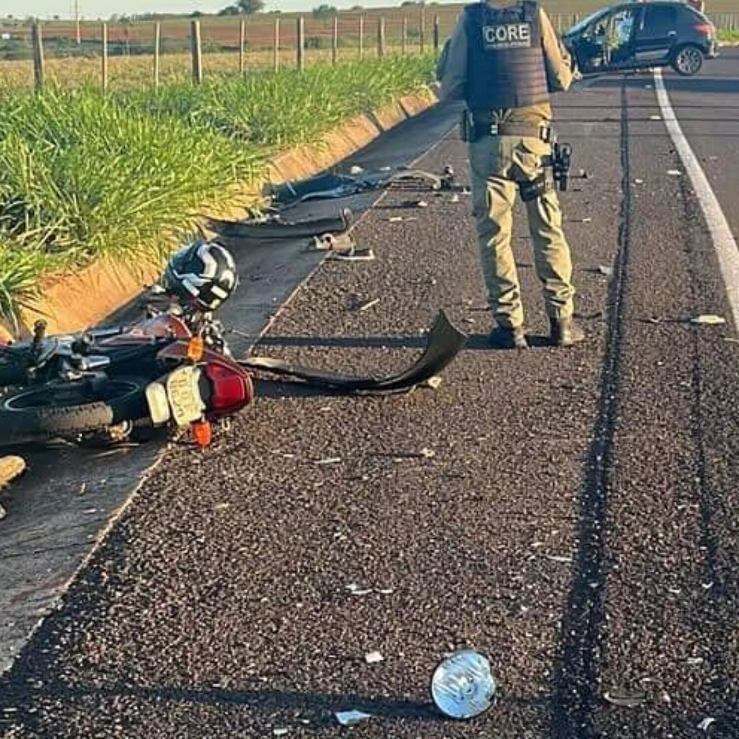 Colisão frontal ocorreu no Km 0,6 da SPA 634/270, acesso da Rodovia Raposo Tavares