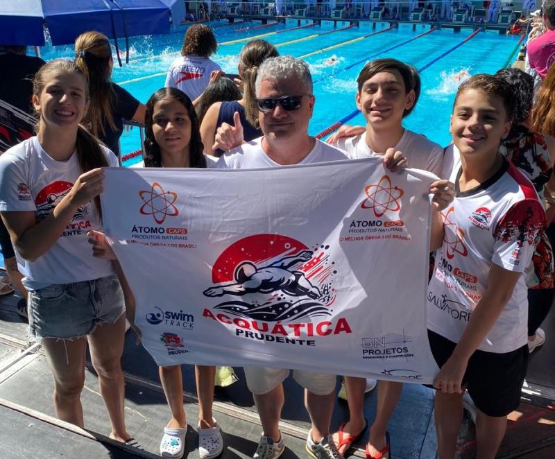 Quatro atletas da Acquática Prudente/Semepp representaram a cidade; todos integrantes da turma de alto rendimento