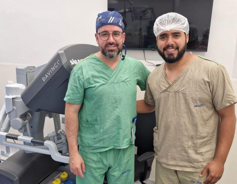 Dr. Rafael Mello e o estudante de Medicina, Guilherme Mazini
