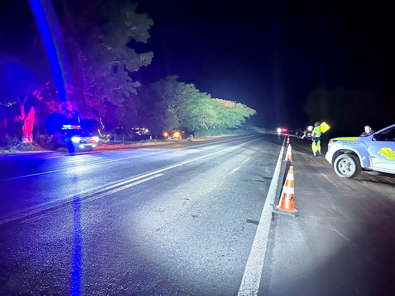 Pedestre foi atropelada por um automóvel Uno no Km 62 da Rodovia Brigadeiro Eduardo Gomes