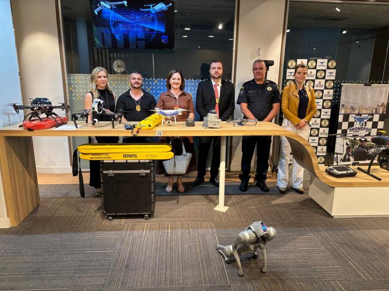 Comitiva conheceu sistema de drones da Guarda Civil Metropolitana de São Paulo