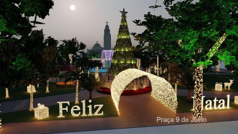 Diversos pontos da cidade serão iluminados, com cenários, estruturas temáticas e intervenções artísticas