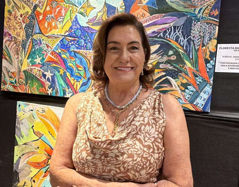 A artista plástica, Rubia Viegas