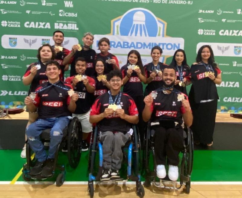 No total, atletas do Sesi conquistaram 14 ouros, 7 pratas e 3 bronzes