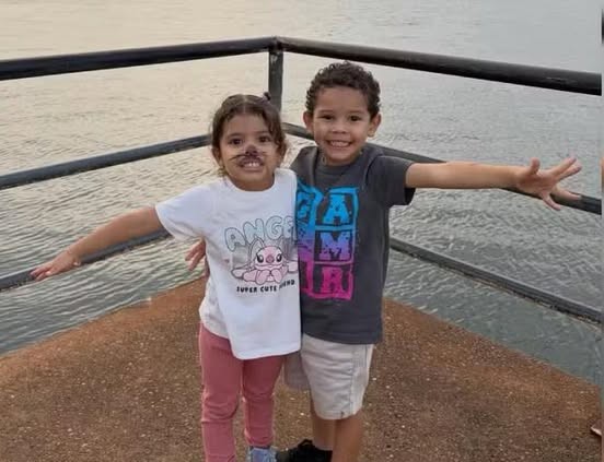 Yasmim e Gael chegaram a receber os primeiros socorros e foram levados para pronto atendimento