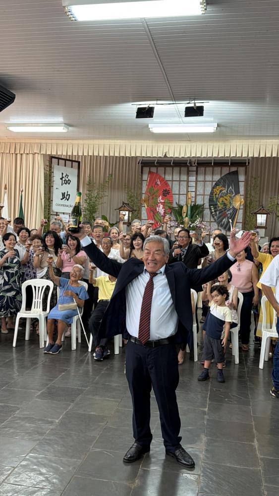 PRESIDENTE DA LIGA DAS ASSOCIAÇÕES JAPONESAS (HANSORO), YOSHINORI YASSUDA