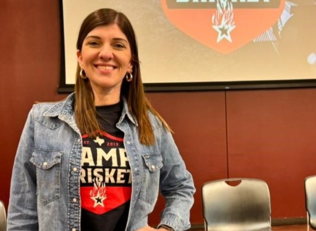 Júlia Carvalho, no Camp Brisket da Texas A&M University