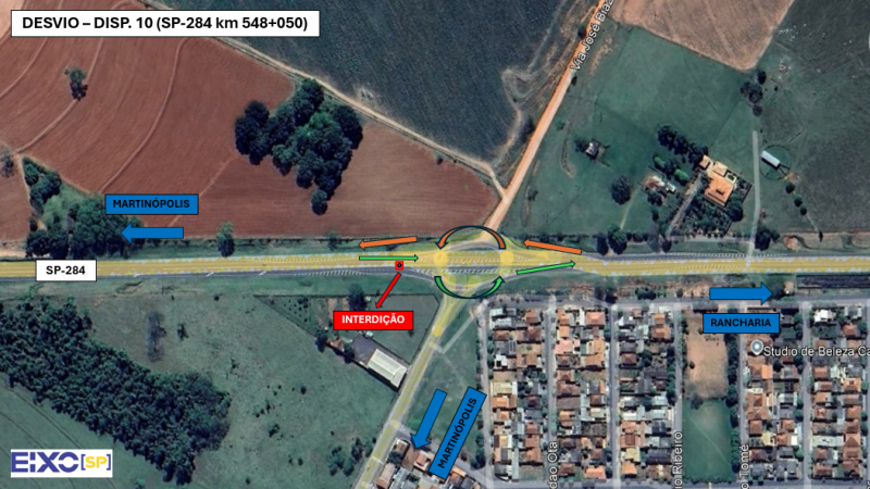 Ação será necessária para execução de obras no pavimento no local