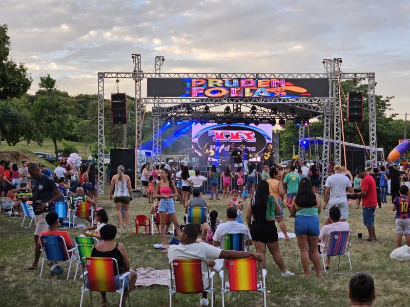 No ano passado, Prudente realizou o carnaval no Parque do Povo, entre os dias 1º e 4 de março, com uma programação diversificada 