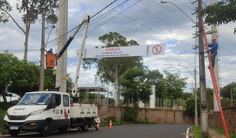 Semob já fez sinalização da mudança na via
