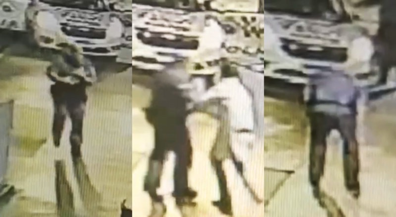 Vídeo mostra PM chegando a hospital com bebê, repassando para profissional de saúde e, finalmente, aliviado