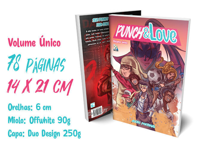 “Punch & Love”: uma história completa em 70 páginas, com o acabamento de luxo que já é marca registrada da Armon Editora