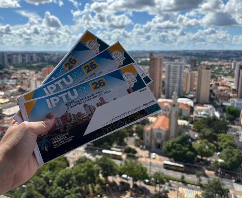 Vencimentos do IPTU começaram nesta terça-feira em Prudente