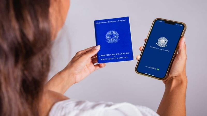 Benefício pode ser solicitado presencialmente ou pelo aplicativo Carteira de Trabalho Digital