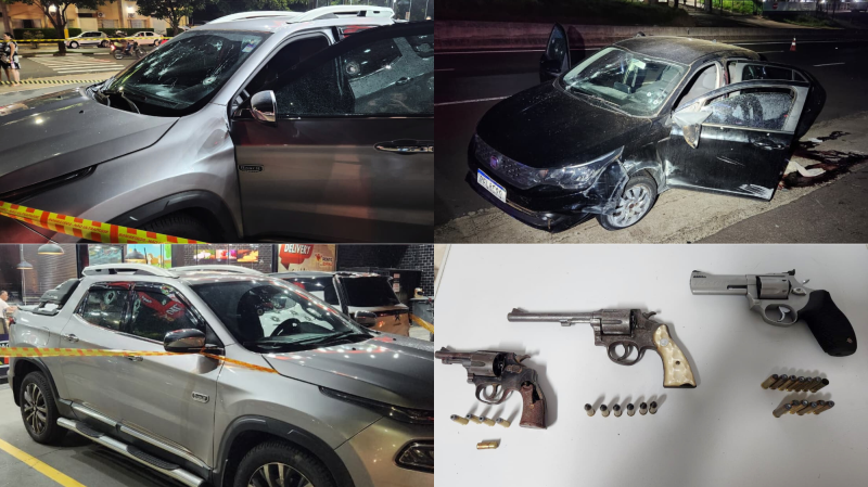 Armas apreendidas com o grupo e veículos envolvidos passaram por perícia