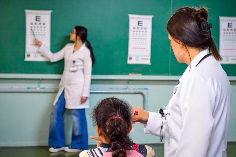 Projeto Saúde Visual do Escolar aplica os testes de acuidade nas escolas