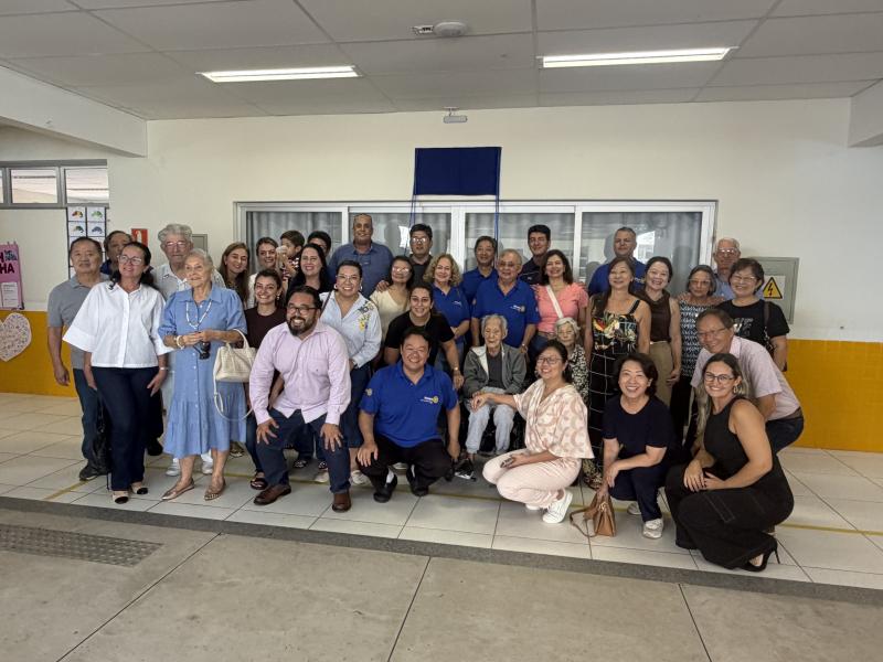Comunidade do Rotary Sul estava ontem à tarde na Creche do Parque Alexandrina