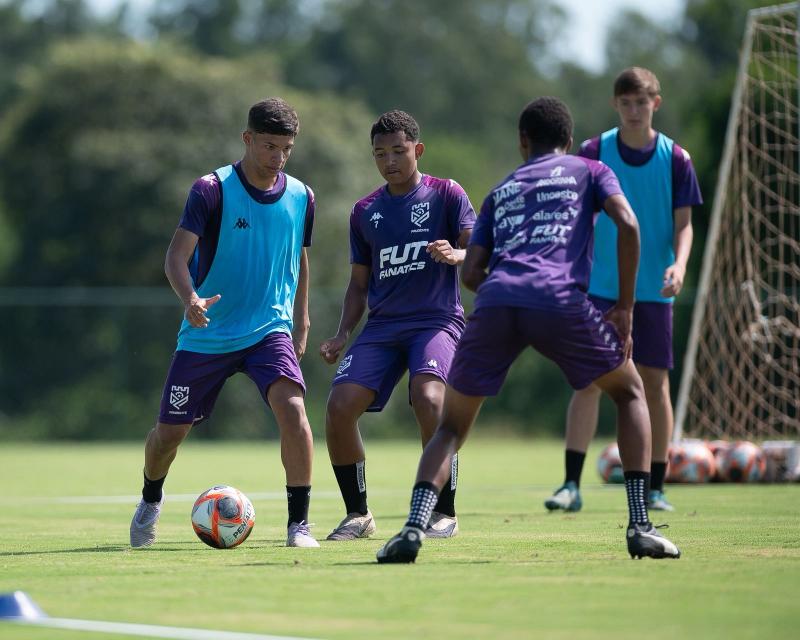 Treino do Sub-17, realizado nesta quinta-feira