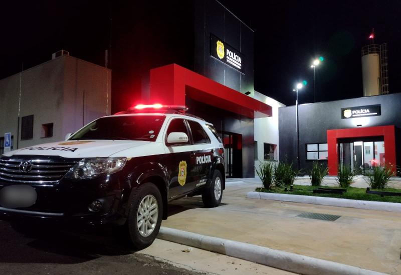 Depois de receber voz de prisão, agressor foi conduzido ao Plantão de Polícia Judiciária de Dracena