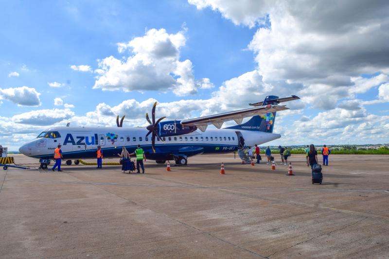 Azul realiza, em média, 126 voos mensais de/para Prudente