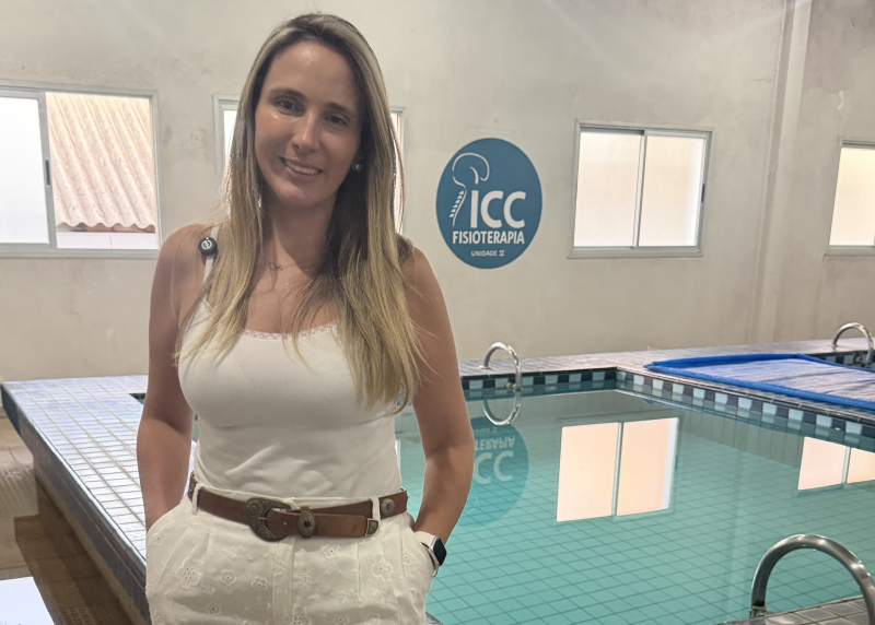 A fisioterapeuta Vanessa Gil Luizari, da clínica ICC