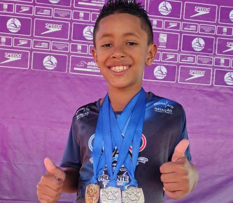 Arthur Bernardino, destaque por Praia Grande: um ouro e duas pratas