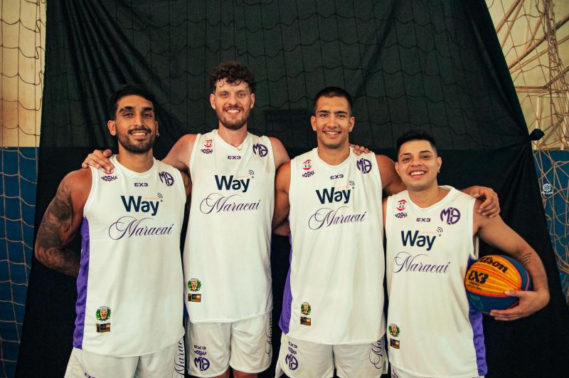 Time Maracaí/Nosha 3x3: Pedro, Rafael, João e Luiz