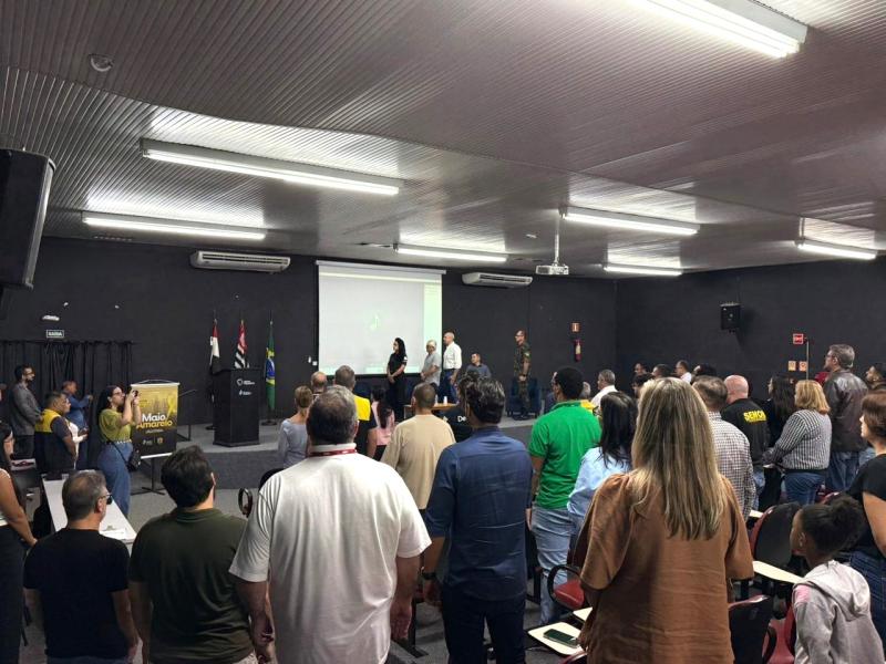 Campanha Maio Amarelo foi lançada nesta segunda-feira em Prudente