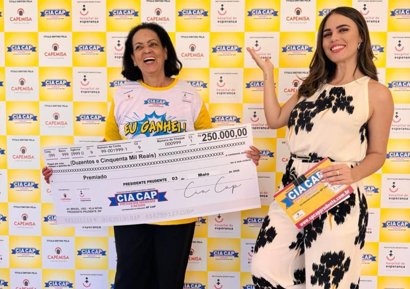 D. Celia Raimunda Pauca, aposentada de Rancharia dedicada ao lar, ganhou R$ 250 mil 