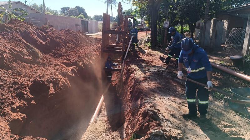 Obras de ampliação da infraestrutura de abastecimento de água e esgoto estão em andamento
